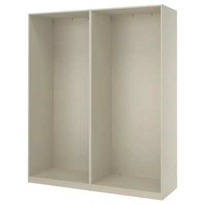Ikea Pax 2 Wardrobe Frames, Gray-beige, 78 5/8x22 7/8x93 1/8 "