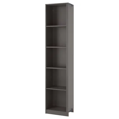 Ikea Pax Add-on Corner Unit With 4 Shelves, Dark Gray, 20 7/8x13 3/4x92 7/8 "