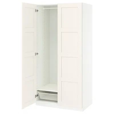 Ikea Pax / Bergsbo Wardrobe Combination, White/white, 39 3/8x23 5/8x79 1/4 "