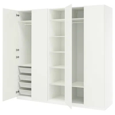 Ikea Pax / Forsand Wardrobe Combination, White/white, 98 3/8x23 5/8x93 1/8 "