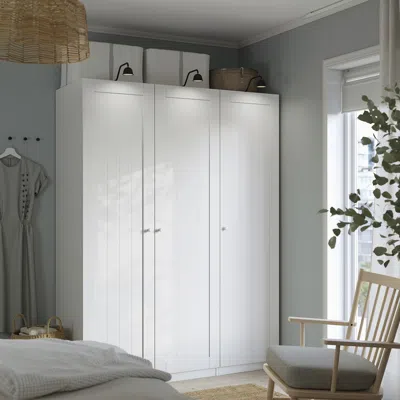 Ikea Pax / Gullaberg Wardrobe Combination, White/white, 59x23 5/8x79 1/4 "