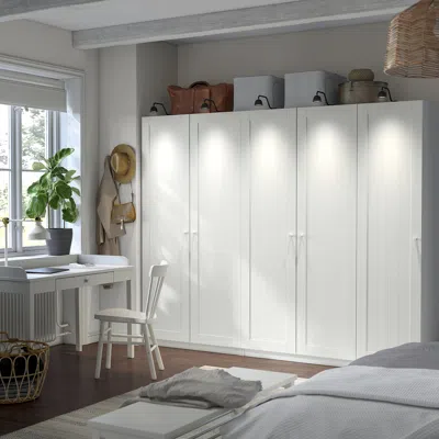 Ikea Pax / Gullaberg Wardrobe Combination, White/white, 98 3/8x23 5/8x79 1/4 "