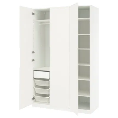 Ikea Pax / Tonstad Wardrobe Combination, White/off-white, 59x23 5/8x93 1/8 "