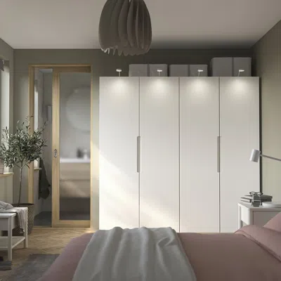 Ikea Pax / Tonstad Wardrobe Combination, White/off-white, 78 3/4x23 5/8x79 1/4 "