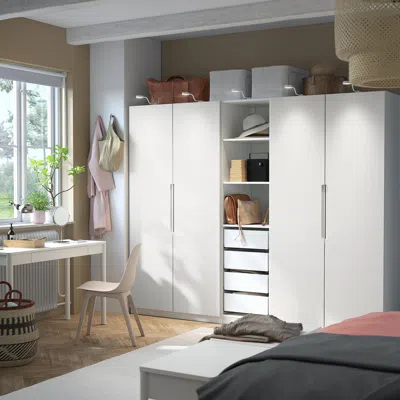 Ikea Pax / Tonstad Wardrobe Combination, White/off-white, 98 3/8x23 5/8x79 1/4 "
