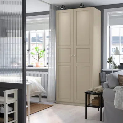 Ikea Pax / Tyssedal Wardrobe Combination, Gray-beige/gray-beige, 39 3/8x23 5/8x93 1/8 "