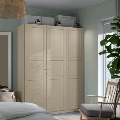 Ikea Pax / Tyssedal Wardrobe Combination, Gray-beige/gray-beige, 59x23 5/8x79 1/4 "