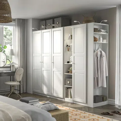 Ikea Pax / Tyssedal Wardrobe Combination, White White/white, 100 3/8x23 5/8x79 1/4 "
