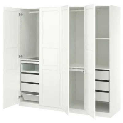 Ikea Pax / Tyssedal Wardrobe Combination, White White/white, 78 3/4x23 5/8x79 1/4 "