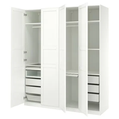 Ikea Pax / Tyssedal Wardrobe Combination, White White/white, 78 3/4x23 5/8x93 1/8 "