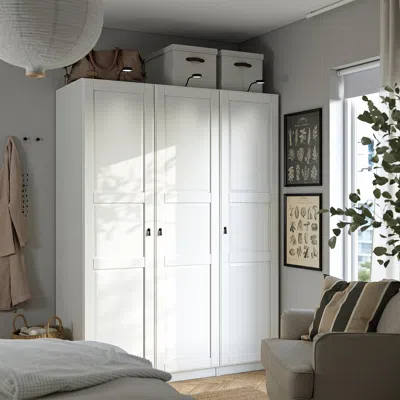 Ikea Pax / Tyssedal Wardrobe Combination, White/white, 59x23 5/8x79 1/4 "