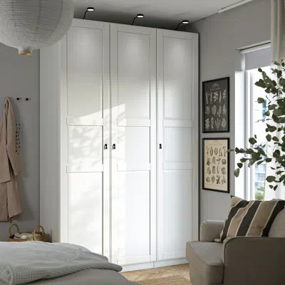 Ikea Pax / Tyssedal Wardrobe Combination, White/white, 59x23 5/8x93 1/8 "