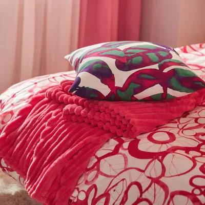 Ikea Pelarkörsbär Cushion Cover, Multicolor, 20x20 " In Red