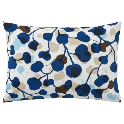 Ikea Persikoträd Cushion Cover, Blue/leaf, 16x23 "