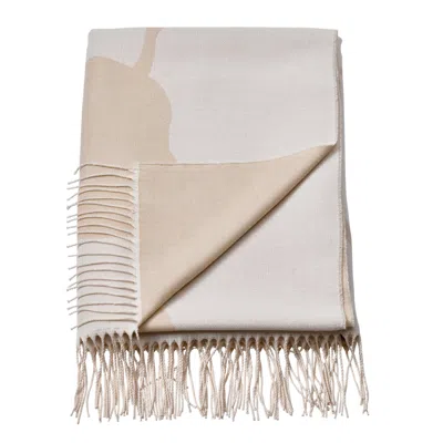 Ikea Persikoträd Throw, Off-white/gray-beige, 59x79 "