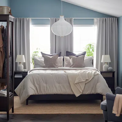 Ikea Piggtistel Comforter Set, Light Gray, King