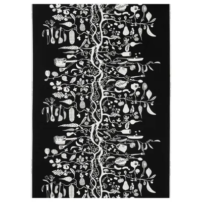 Ikea Pipdån Pre-cut Fabric, Black/white, 59x118 "