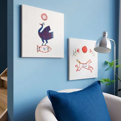 Ikea Pjätteryd Picture, Animal Appliqué, 15 ¾x15 ¾ "