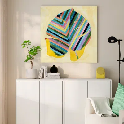 Ikea Pjätteryd Picture, Striped Leaf, 35 ½x35 ½ "