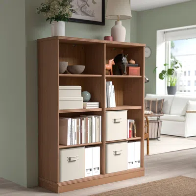 Ikea Plogfåra Storage Box, Light Beige, 13 ¾x13x12 ½ "