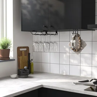 Ikea Pålycke Clip-on Multi-purpose Rack, Anthracite, Depth: 13 "