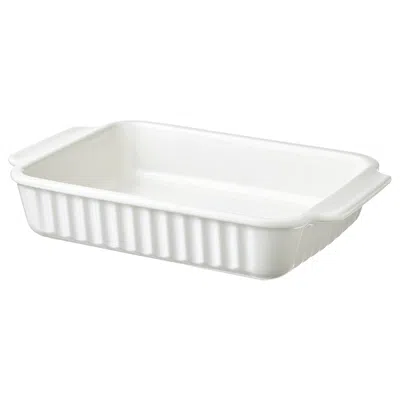 Ikea Poetisk Baking Dish, Off-white, 13x9 "