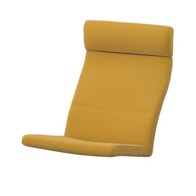 Ikea Poäng Chair Cushion, Kelinge Dark Yellow, Length: 53 7/8 "