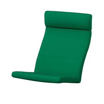 Ikea Poäng Chair Cushion, Vissle Deep Green, Length: 53 7/8 "