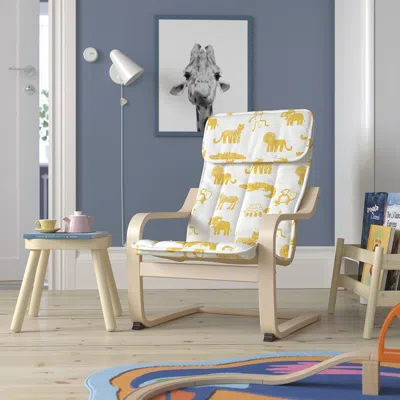 Ikea Poäng Children's Armchair Cushion, Skogbo Animal Pattern