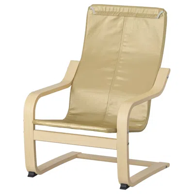 Ikea Poäng Children's Armchair Frame, Birch Veneer, Width: 18 1/2 "