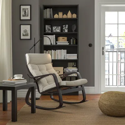 Ikea Poäng Rocking Chair, Gunnared Beige, Width: 26 3/4 "