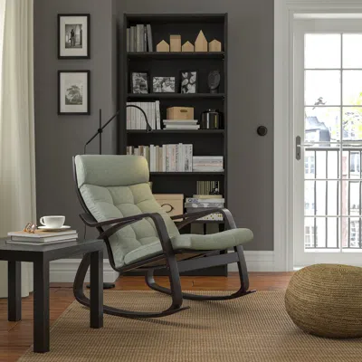 Ikea Poäng Rocking Chair, Gunnared Light Green, Width: 26 3/4 "