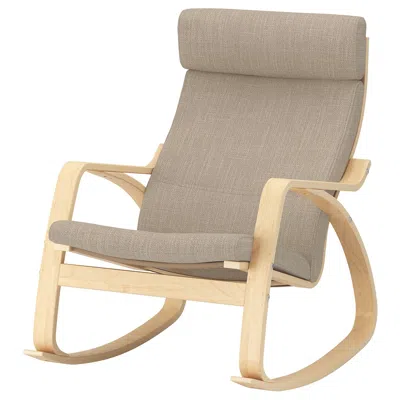 Ikea Poäng Rocking Chair, Hillared Beige, Width: 26 3/4 "