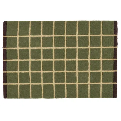 Ikea Postkontor Door Mat, Indoor, Green, 2 ' 0 "x2 ' 11 "