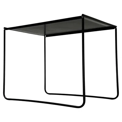 Pre-owned Ikea Postmodern Perforated Metal Nesting Side Table From , 1980s In Black