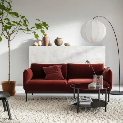 Ikea Äpplaryd Loveseat, Djuparp Red-brown, Armrest Height: 28 3/8 "