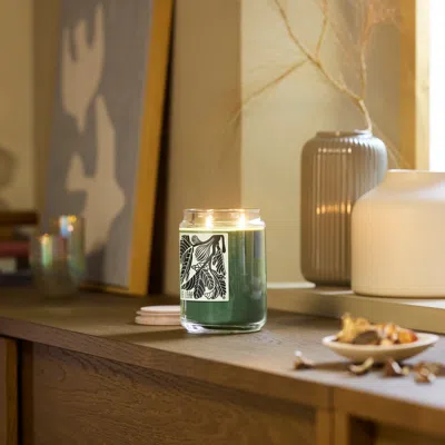 Ikea Prakthäger Scented Cndl In Glass With Lid/2 Wicks, Fig Leaf Green, 100 Hr
