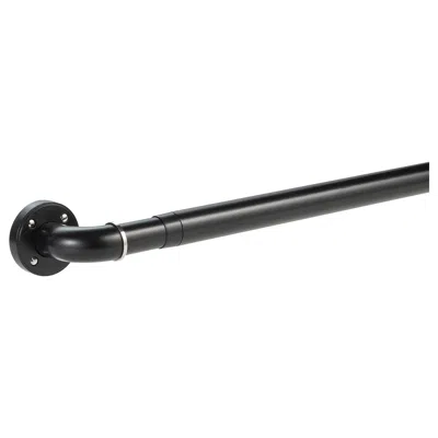 Ikea Praktstenört Curtain Rod Set, Black, 47 ¼-82 ¾ 1 1/8 "