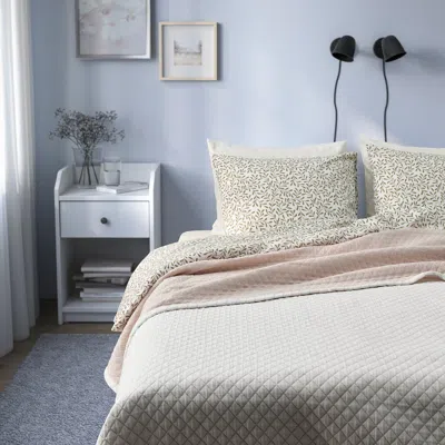 Ikea Praktvial Bedspread, Off-white, King In Neutral