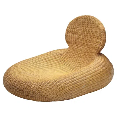 Pre-owned Ikea Produced Storvik Rattan Cane Wicker Lounge Chair By Carl Öjerstam, 2000's In Brown