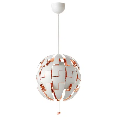 Ikea Ps 2014 Pendant Lamp, White/copper Color, 14 "