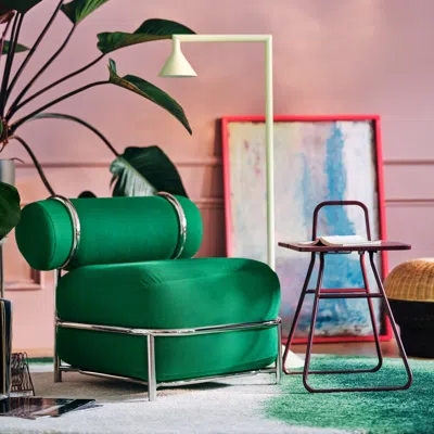 Ikea Ps 2026 Chair, With Inflatable Seat/back Cushion/knäbäck Bright Green, Depth: 33 1/8 "