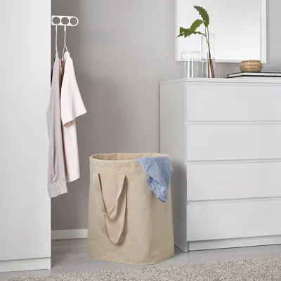 Ikea Purrpingla Laundry Bag, Beige, 26 Gallon