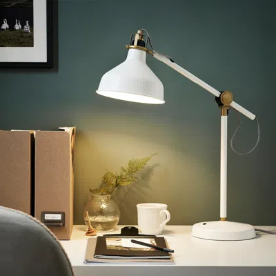 Ikea Ranarp Work Lamp, Off-white, Height: 17 "