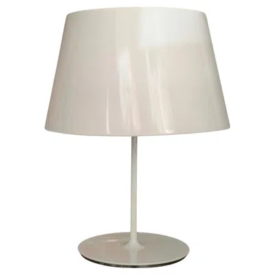 Pre-owned Ikea Rare White Table Lamp Mod. Kulla, Sweden 1990s