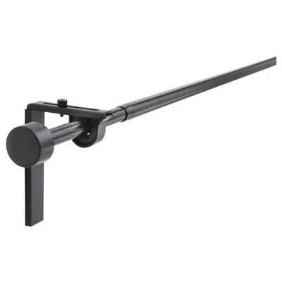 Ikea Räcka Curtain Rod Combination, Black, 47 1/4-82 5/8 "