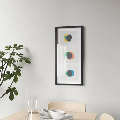 Ikea Rödalm Frame For 3 Pictures, Black, 30x13 ¾ "