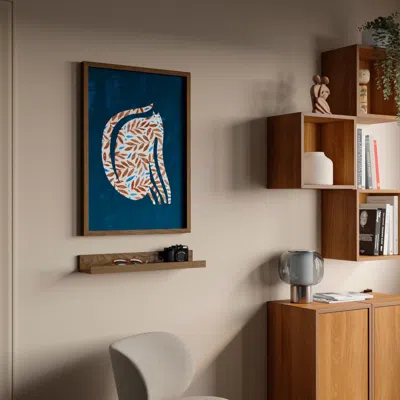 Ikea Rödalm Frame With Poster, Leaf Cat, 19 ¾x27 ½ "