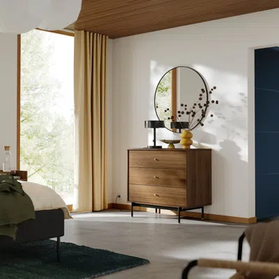 Ikea Rådmansö 3-drawer Dresser, Brown Walnut Effect, 35 3/8x18 7/8x31 3/4 "