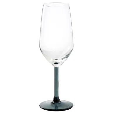 Ikea Rödräka Champagne Flute, Blue-gray/clear Glass, 8 oz